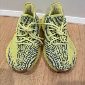 Adidas Women Yeezy Boost 350 V2 - Yellow and Blue size 5